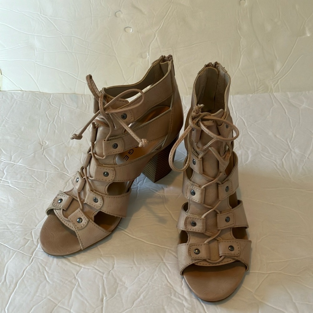 Rampage Valerie ankle blush heel shoes Sz 7M - Picture 1 of 10